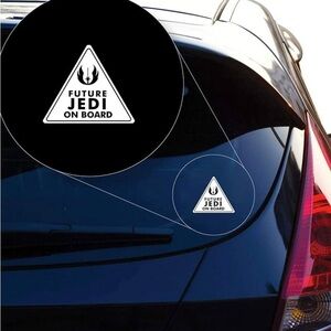 Future Jedi On Board Vinyl Decal Sticker Car Truck SUV 5” X 4”